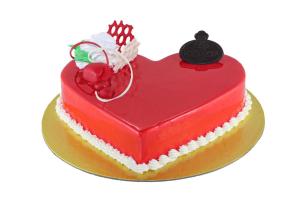 RED HEART SHAPE CAKE